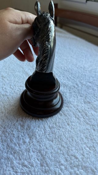 Busto cavallo vintage in argento
