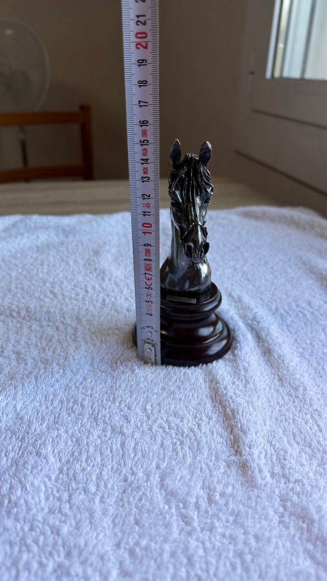 Busto cavallo vintage in argento