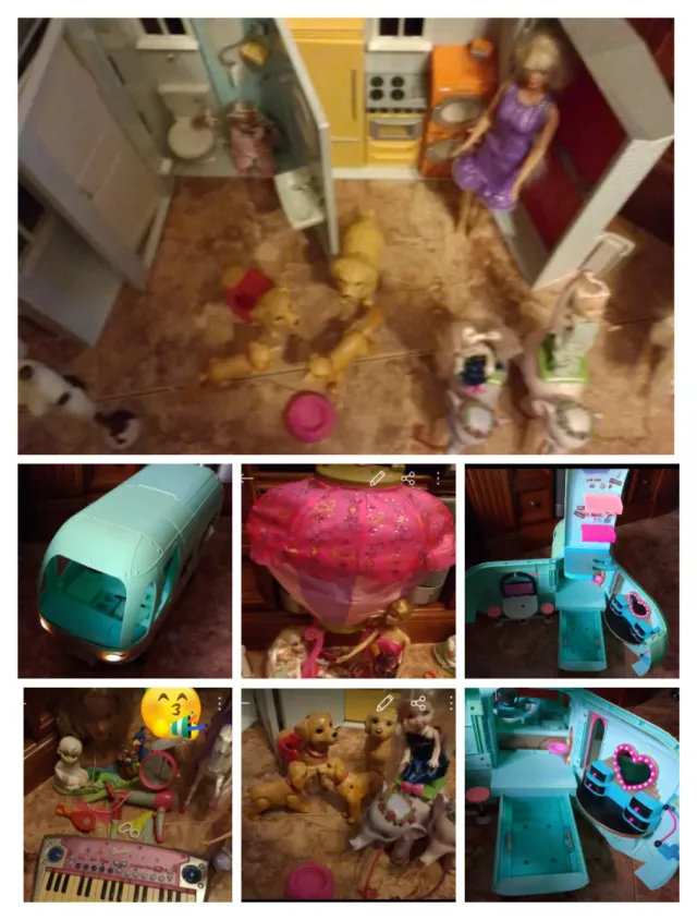 Lote Juguetes Barbie Casa y Accesorios