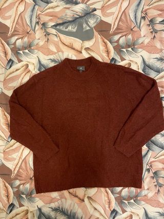 Jersey H&M Burdeos Talla L Hombre Rojo