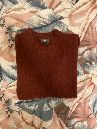 Jersey H&M Burdeos Talla L Hombre Rojo
