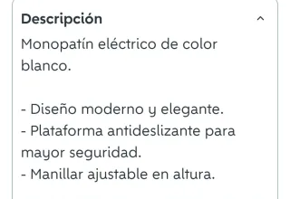 Monopatín Eléctrico Blanco