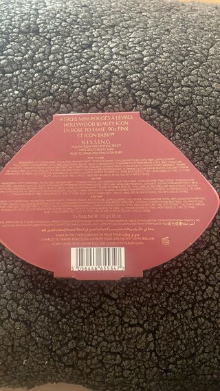 Set 3 Labiales Dorados Estuche Labios Rosa