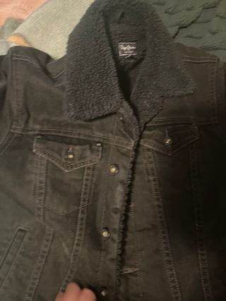 Chaqueta tejana negra