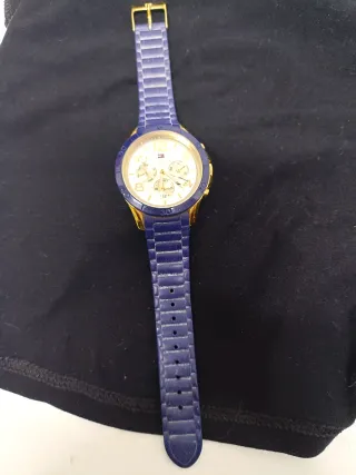 Reloj Tommy Hilfiger Azul y Dorado