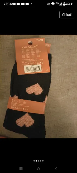 Calzini in lana OKALZE donna taglia 35-41