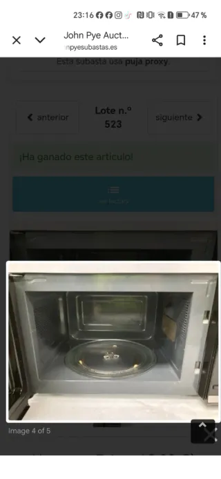 Microondas Candy Color Negro