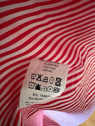 Camisa Carolina Herrera Rayas Rojas y Blancas