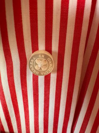 Camisa Carolina Herrera Rayas Rojas y Blancas