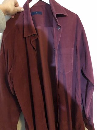 Camicia uomo Zegna vellutino color vinaccia