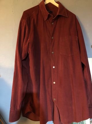 Camicia uomo Zegna vellutino color vinaccia