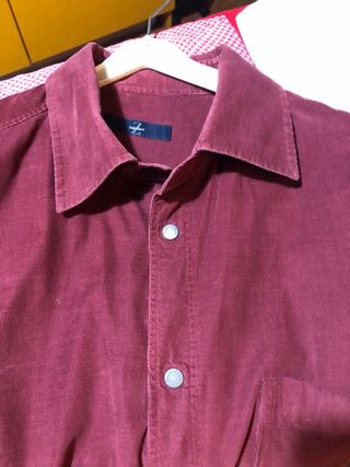Camicia uomo Zegna vellutino color vinaccia