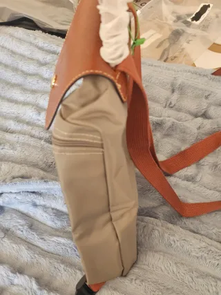 Bolso mochila Longchamp Beige y Marrón