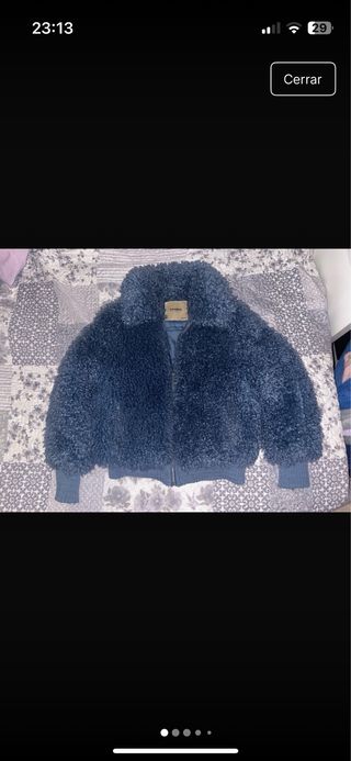 Abrigo borrego Pull&Bear azul