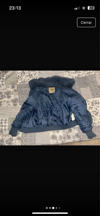 Abrigo borrego Pull&Bear azul