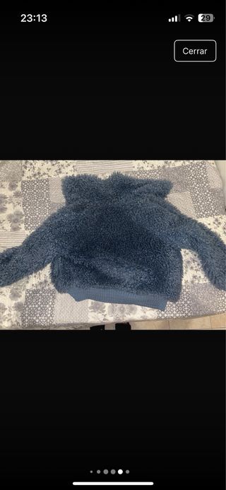 Abrigo borrego Pull&Bear azul