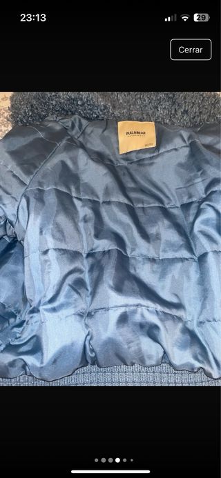 Abrigo borrego Pull&Bear azul