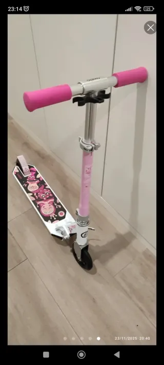 Patinete infantil Oxelo rosa