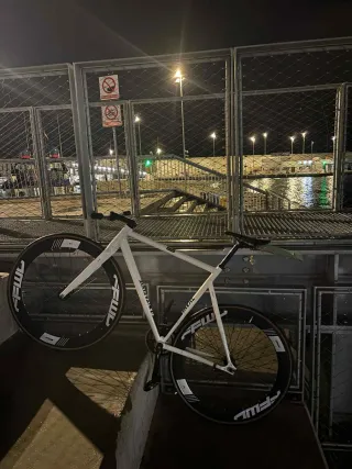 Bicicleta Fixie Blanca