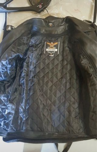 Chaqueta Cuero Moto Mujer Talla XL