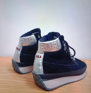 Botas Napapijri Mujer Negras y Plateadas