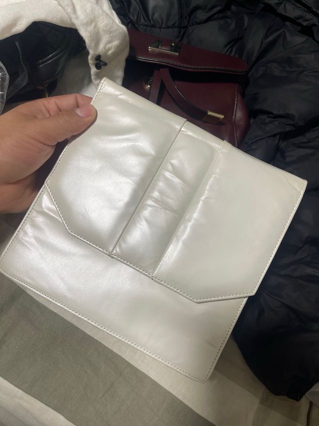 Bolso de mano blanco
