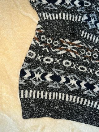 Maglione Vintage Cape Coast, Collo Alto, Fantasia