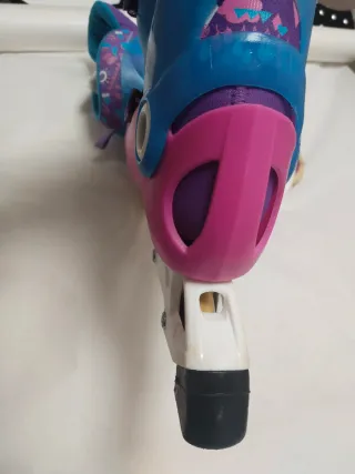 Patines infantiles rosas y morados