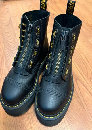 Botas Dr. Martens plataforma cremallera