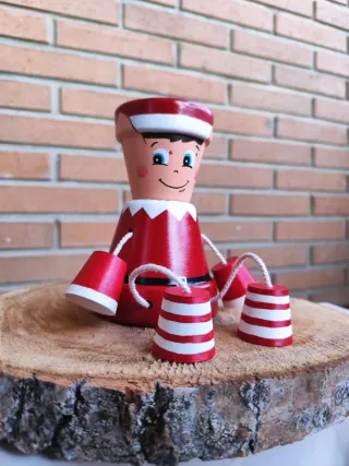 Elfo Maceta Decorativa Cerámica