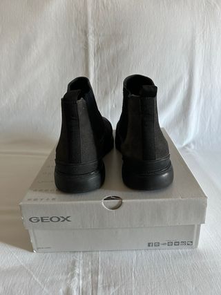 Botines de Cuero de color Gris de Geox