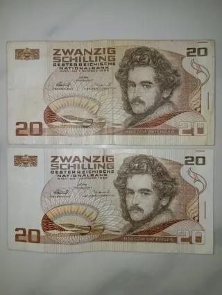 8+2 PZ - Banconota Schilling 100+20