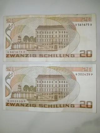 8+2 PZ - Banconota Schilling 100+20