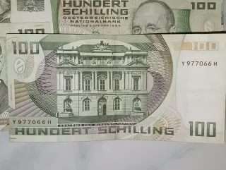 8+2 PZ - Banconota Schilling 100+20