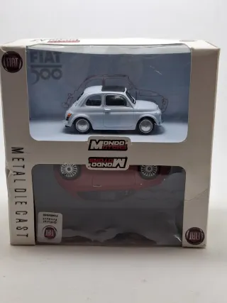 Set n°2 Fiat 500+Fiat Nuova 500 Mondo motors 1:43