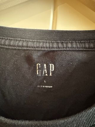 Camiseta GAP Negra Talla L Original