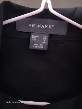 Camisas Negras Primark Talla M