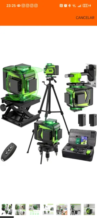 Nivel Láser Autonivelante 360° con Trípode