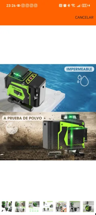 Nivel Láser Autonivelante 360° con Trípode