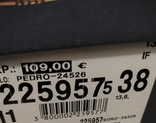 Botín ante strech Pedro Miralles negro