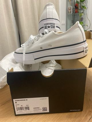 Converse cta lift wide ox blancas talla 39
