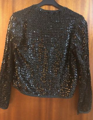 Chaqueta lentejuelas negra ALAN GREEN S