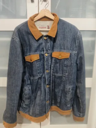 Chaqueta vaquera Zara borreguito hombre