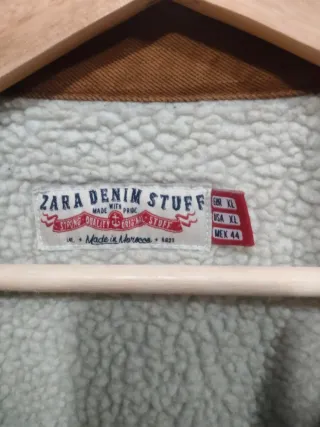 Chaqueta vaquera Zara borreguito hombre