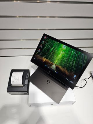 TPV HP con Cajón Portamonedas Blanco