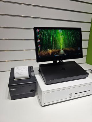 TPV HP con Cajón Portamonedas Blanco