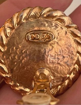 Pendientes clip perla Doira dorados