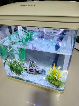 Pecera Nobleza Beige y Transparente