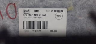 JUEGO TAPIZADOS / CARTONERAS SEAT LEON (5F1) (3)