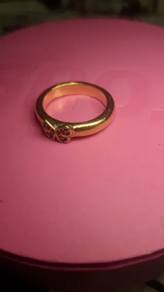 Anillo Tous Plata Vermeil Mariposa